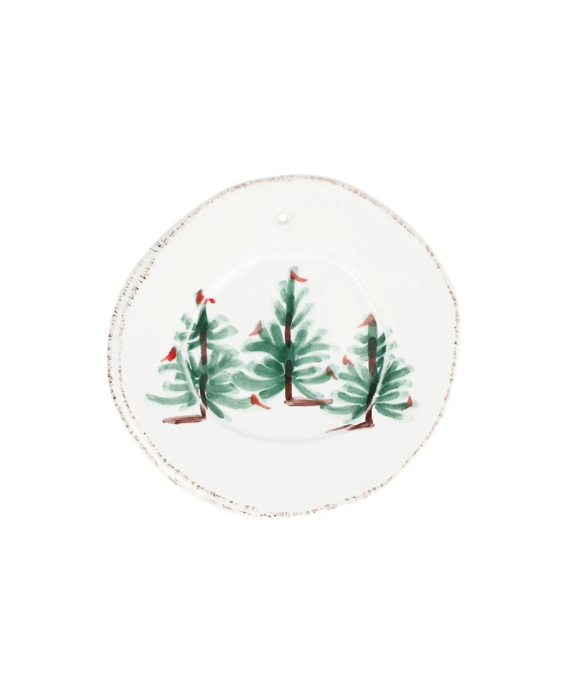 Vietri Lastra Holiday Round Ornament