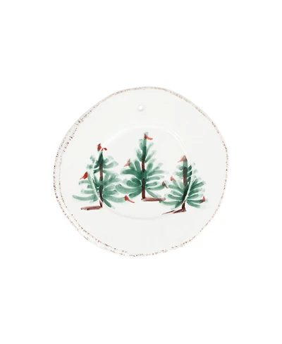 Vietri Lastra Holiday Round Ornament