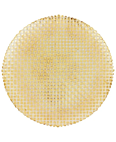 Vietri Rufolo Basketweave Large Round Platter