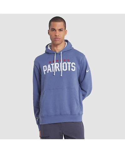Nike Men's Storm Blue New England Patriots 2025 Rivalries Collection Club Hoodie