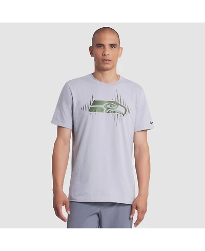 Nike Men's Wolf Gray Seattle Seahawks 2025 Rivalries Collection Essential T-Shirt