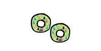 Tuffy Holiday Medium Ring Egg 2 Pack, Durable Plush Squeaky Dog Toy