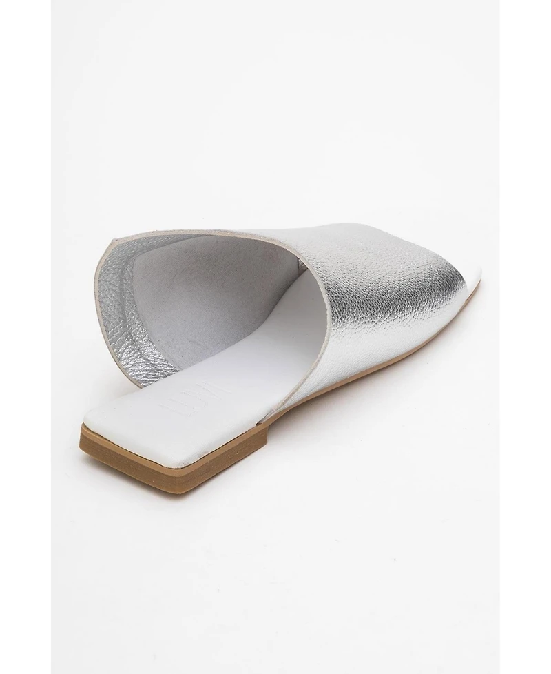 Forever & Always Shoes Orianna Leather Slide Sandal (Women)