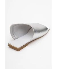 Forever & Always Shoes Orianna Leather Slide Sandal (Women)