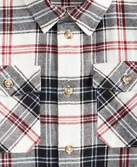 Epic Threads Boys 7-8 Blaze Plaid Flannel Shirt, Macy's Exclusive
