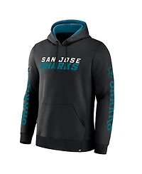 Fanatics Men's Black San Jose Sharks Big City Legacy Fleece Pullover Hoodie