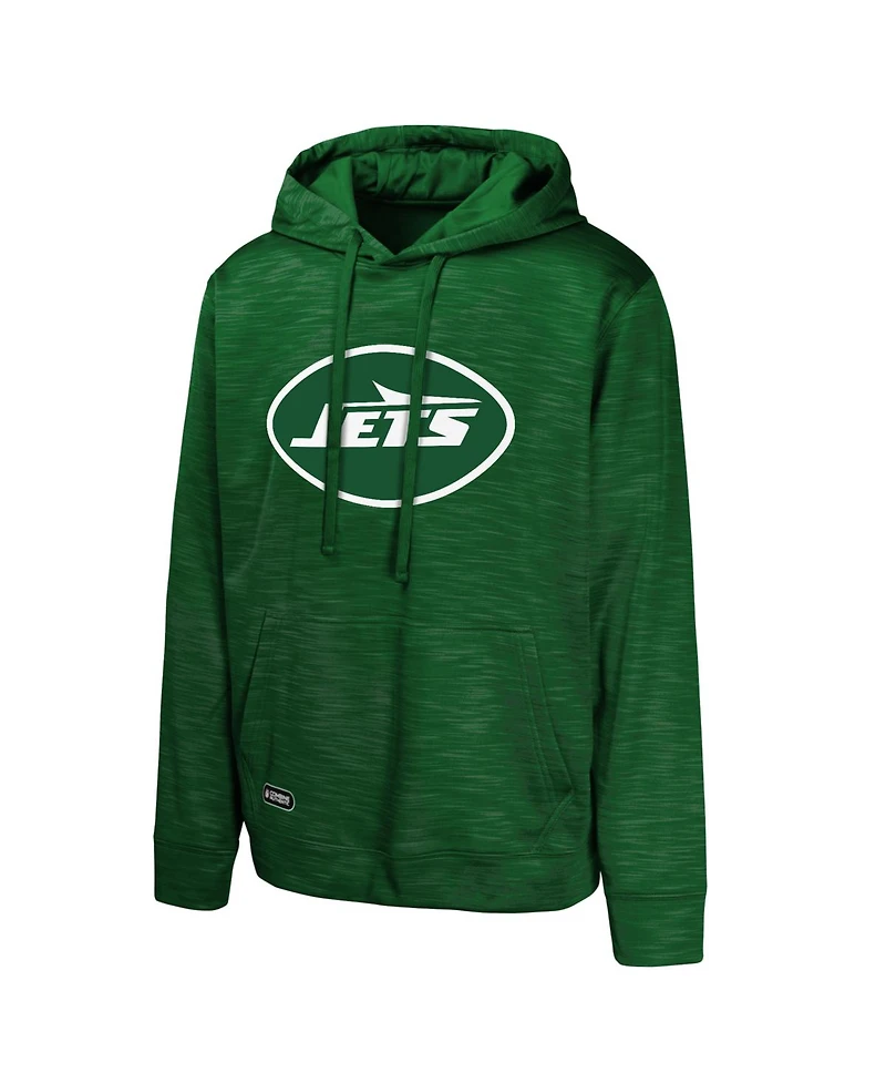 Outerstuff Men's Green New York Jets Streak Fleece Pullover Hoodie