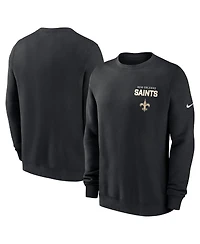 Nike Men's Black New Orleans Saints Primetime Club Fleece Pullover Sweatshirt