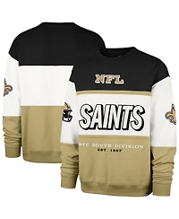 '47 Brand Men's Black/Gold New Orleans Saints Breeze Maximalist Sweatshirt