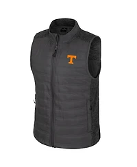 Colosseum Men's Charcoal Tennessee Volunteers Nightman Full-Zip Puffer Vest