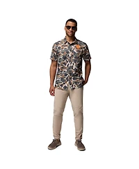 Columbia Men's Camo Clemson Tigers Super Slack Tide Omni-Wick Button-Up Shirt