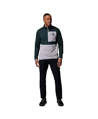 Columbia Men's Green/Gray Michigan State Spartans Hike Omni-Wick Half-Zip Pullover Sweatshirt