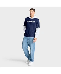Fanatics Men's Navy Dallas Cowboys Helmet Retro Pullover Hoodie