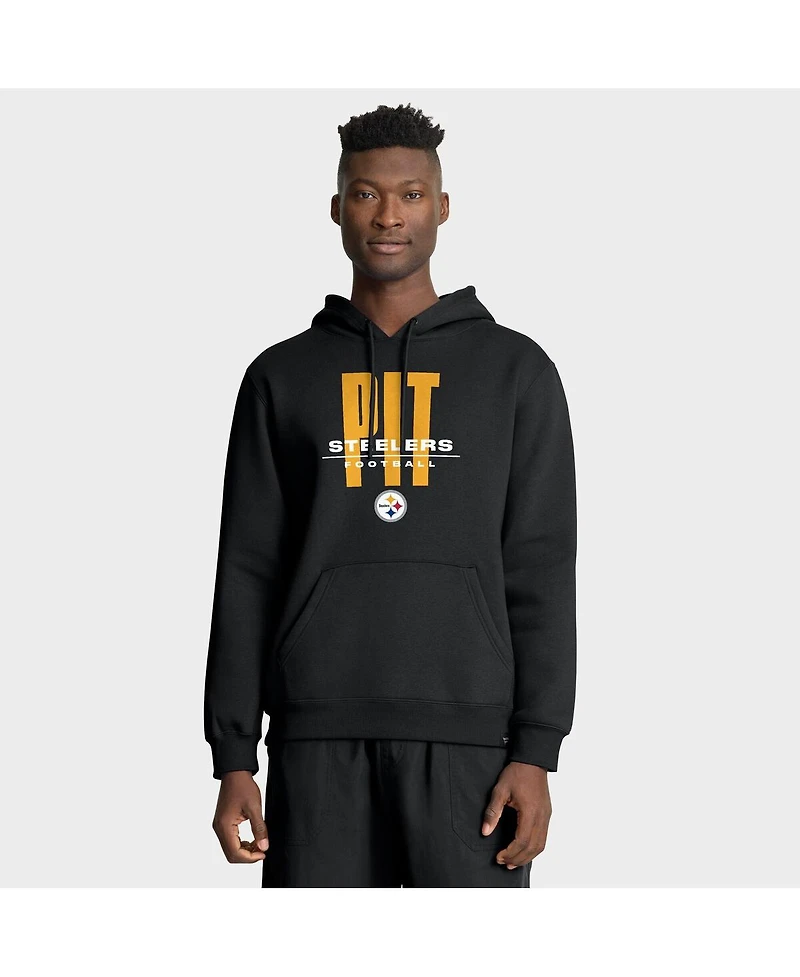 Fanatics Men's Black Pittsburgh Steelers Right Tackle Legacy Pullover Hoodie