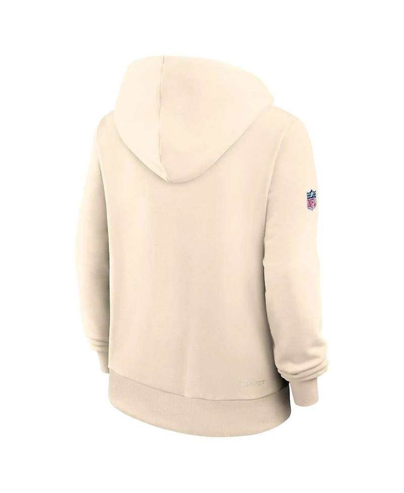Nike Women's Natural Arizona Cardinals 2025 Rivalries Collection Standard Issue Sideline Dri-fit Hoodie