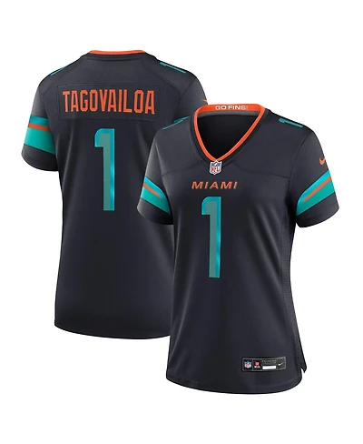 Nike Women's Tua Tagovailoa Pitch Blue Miami Dolphins 2025 Rivalries Collection Game Jersey