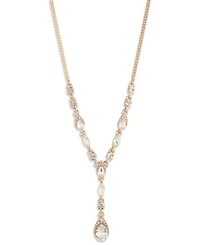 Givenchy Crystal Pear Stone Gold-Tone Y Necklace