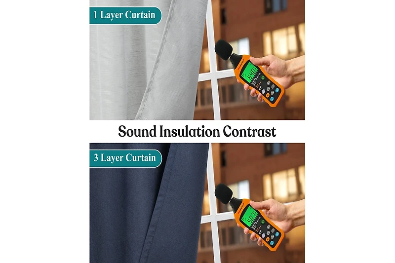 Superior Neal 100% Blackout Solid Machine Washable Curtains, Set of 2 Panels