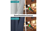 Superior Neal 100% Blackout Solid Machine Washable Curtains, Set of 2 Panels