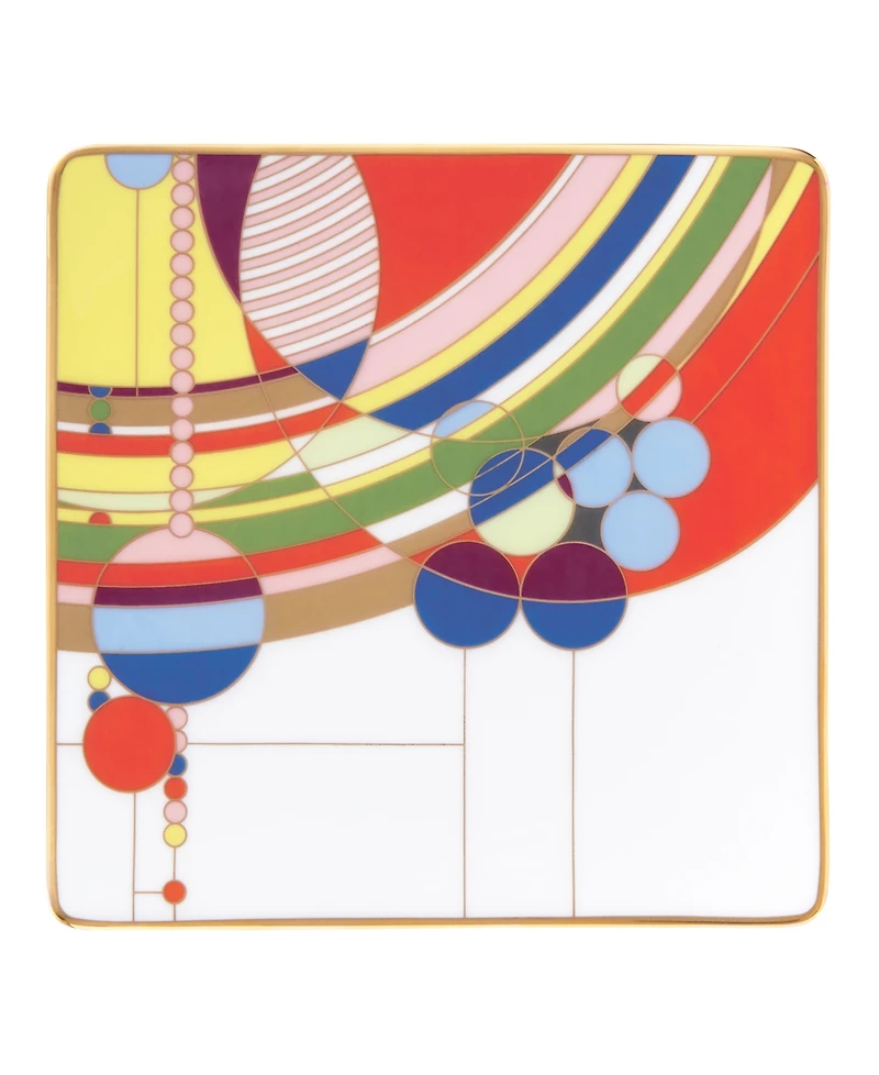 Noritake Frank Lloyd Wright March Balloons Square Plate