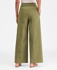 I.n.c. International Concepts Women's High-Rise Belted Wide-Leg Pants, Macy's Exclusive