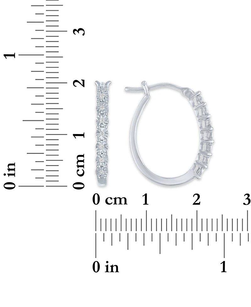 Macy's 2-Pc. Diamond Necklace and Earrings Set (1/6 ct. t.w.) in Sterling Silver