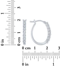 Macy's 2-Pc. Diamond Necklace and Earrings Set (1/6 ct. t.w.) in Sterling Silver