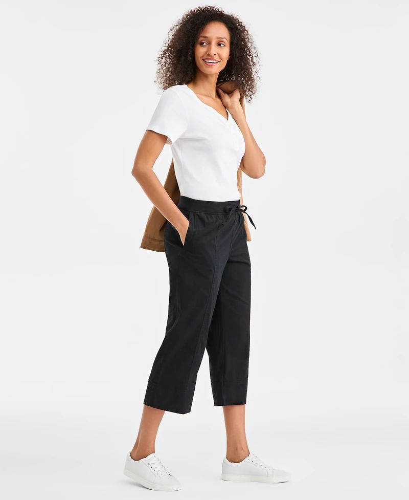 Style & Co Women's Mid-Rise Pull-On Capri Pants, Macy's Exclusive