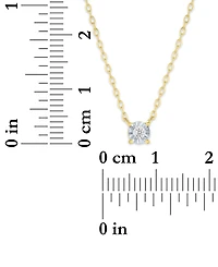 Macy's 2-Pc. Diamond Necklace Set (1/20 ct. t.w.) in 14K Yellow Gold Over Sterling Silver