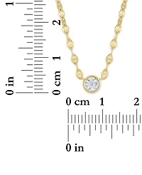 Macy's 2-Pc. Diamond Necklace Set (1/6 ct. t.w.) 14K Yellow Gold over Sterling Silver or