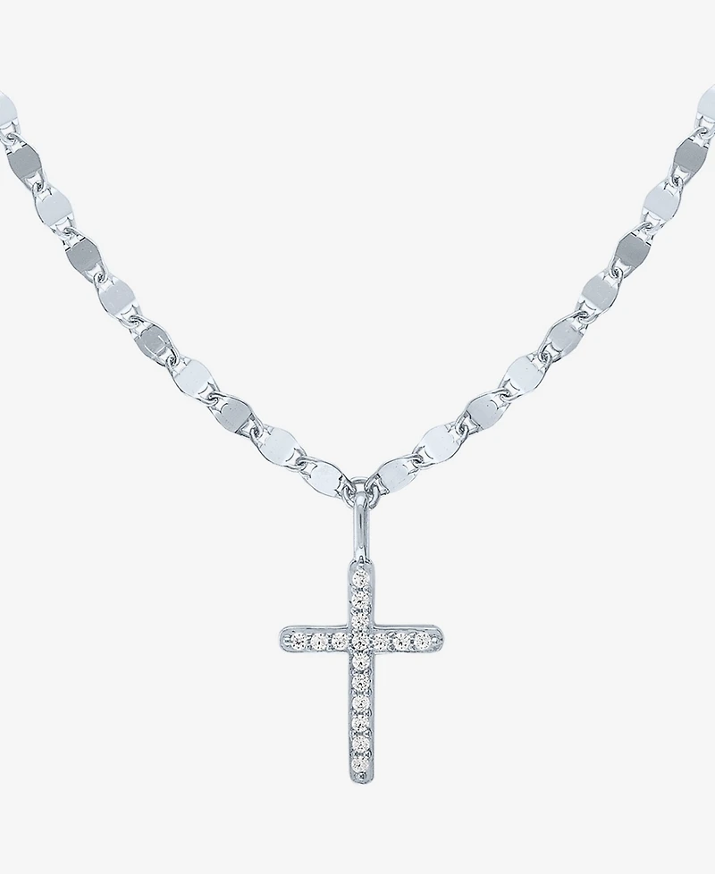 Macy's Diamond Pendant Necklace (1/10 ct. t.w.) in Sterling Silver