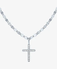 Macy's Diamond Pendant Necklace (1/10 ct. t.w.) in Sterling Silver