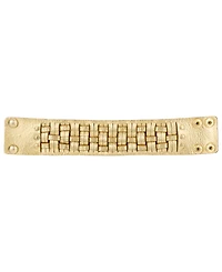 Patricia Nash Antique-Like Gold-Tone Woven Snap Cuff Bracelet