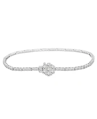 Wrapped in Love Diamond Tennis Flower Bracelet (2-1/2 ct. t.w.) in 14K White Gold