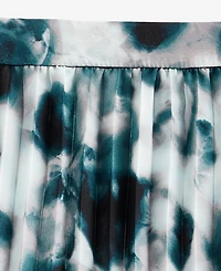 I.n.c. International Concepts Women's Printed Pleated Midi Skirt, Macy's Exclusive