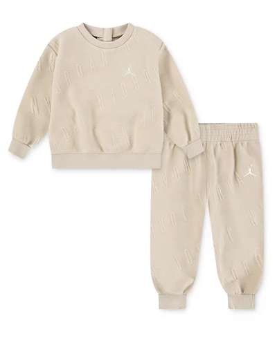 Jordan Baby Boys 2-Piece Bubble Knit Top and Pants Set