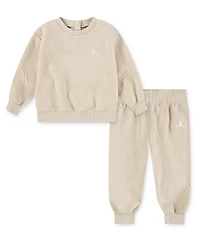 Jordan Baby Boys 2-Piece Bubble Knit Top and Pants Set