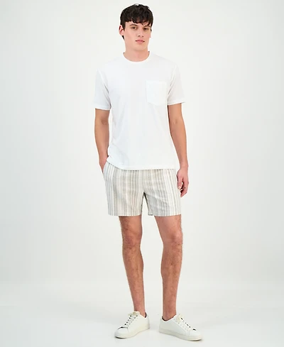 Sun + Stone Men's Chase Striped 6" Shorts, Macy's Exclusive