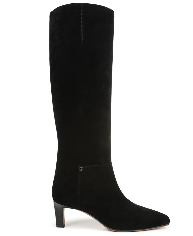 Franco Sarto Women's Timmy Wide Calf Square Toe Zip Tall Boots