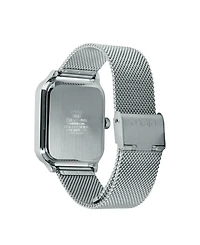 Casio Men's Silver-Tone Stainless Steel Watch, 34mm