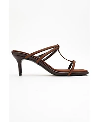 Prologue Shoes Mocha Strap Heel Sandal (Women)