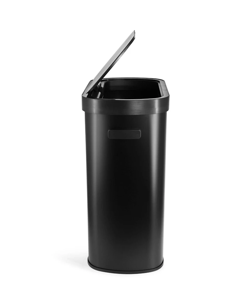 Elama 13 Gallon Automatic Sensor Hands Free Trash Can in Black