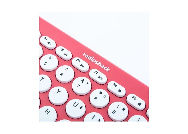 RadioShack 2.4G Wireless Keyboard and Mouse Combo, Quiet Typing, Ergonomic Design, Usb Nano Receiver, Plug-and-Play, Pink Pc Accessories