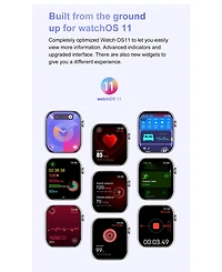 Ruxing Smart 1.85" Amoled Smart Watch With Bluetooth Calling, Health Monitoring,Sport Modes,4GB for Women Men -Pink