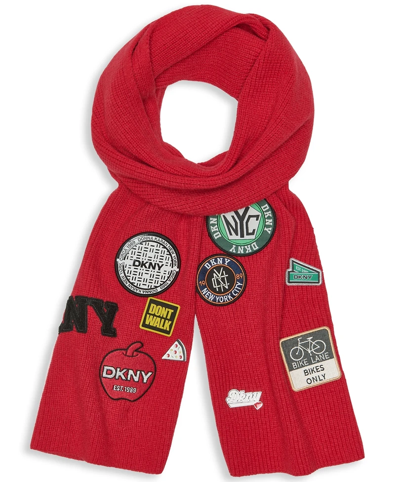 Dkny Women's Nyc Patches Scarf