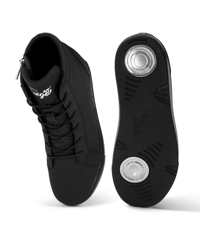 Fuego Kids All-black Wedge Sneaker