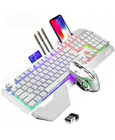 2.4 GHz Wireless Gaming Keyboard Mouse Set