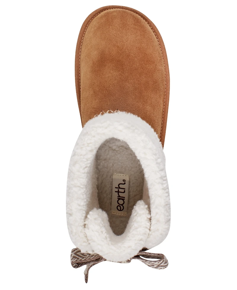 earth Women's Wing Round Toe Casual Ankle Booties