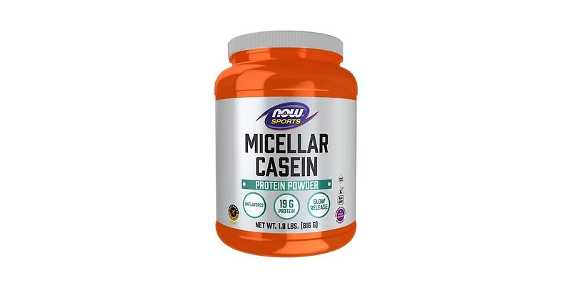 Now Foods Instantized Micellar Casein Unflavored, 1.8 lbs