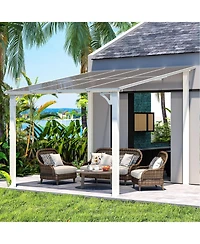 Aecojoy 8'x8' Wall Mounted Gazebos Pergola
